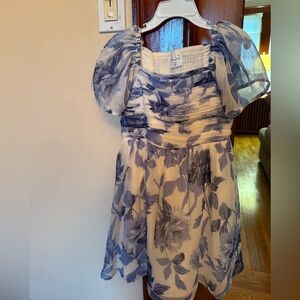 Abercrombie Kids Blue and White Floral Dress